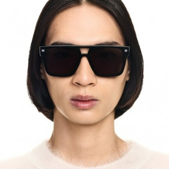 Off-White SPRINGFIELD Women Sunglasses Black Square Grey Model OERI133 1007 - Picture 10 of 11